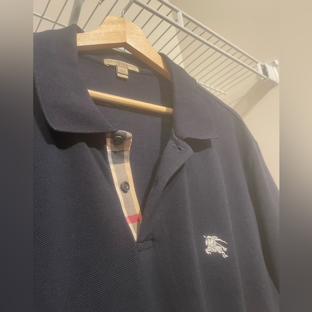 Burberry Monogram Motif Cotton Piqué Polo Shirt